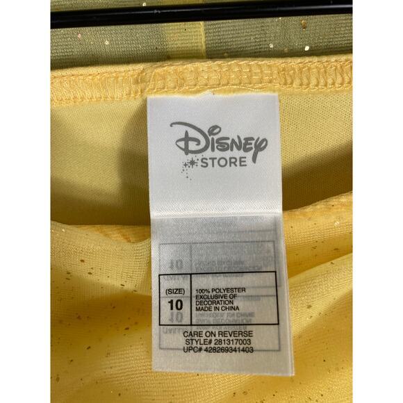 Disney Belle Princess Dress Costume Girls Size 10 Yellow Party Dress - Picture 7 of 9
